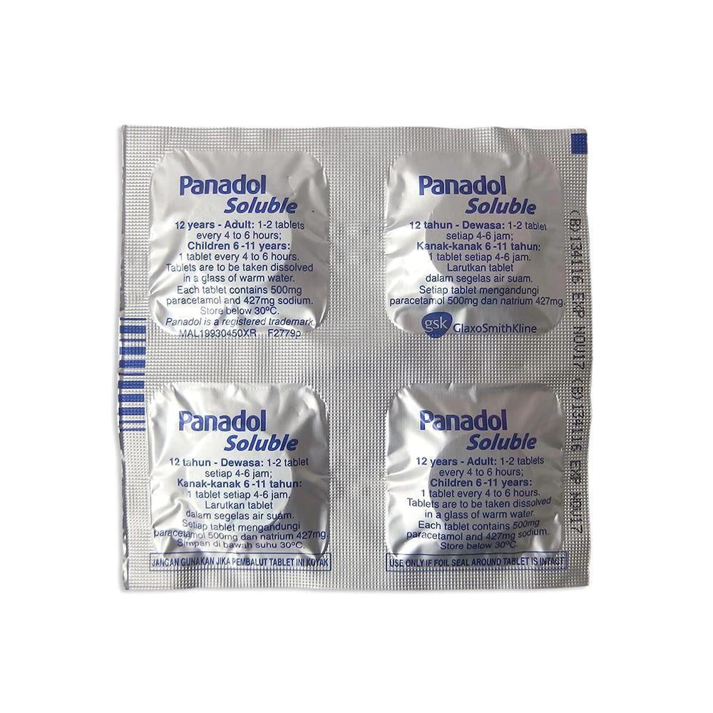 🔥Ready Stock🔥GSK Panadol Soluble (Lemon Flavour) 20 Tablets - 1 box (EXP : 02/2025)