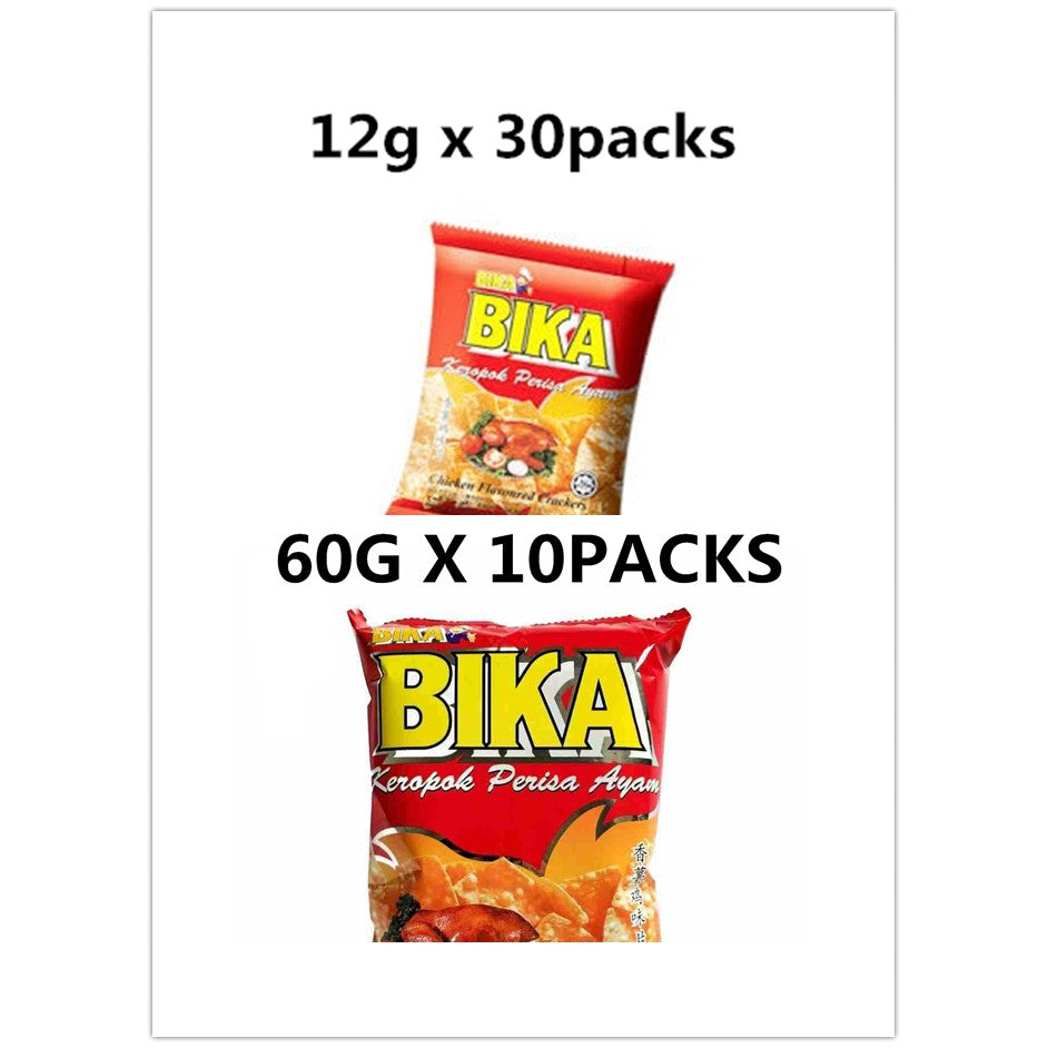 BIKA KEROPOK PERISA AYAM 12G / 60G