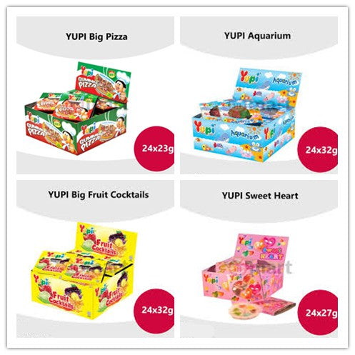 YUPI GUMMY ASSORTED 24PACKS