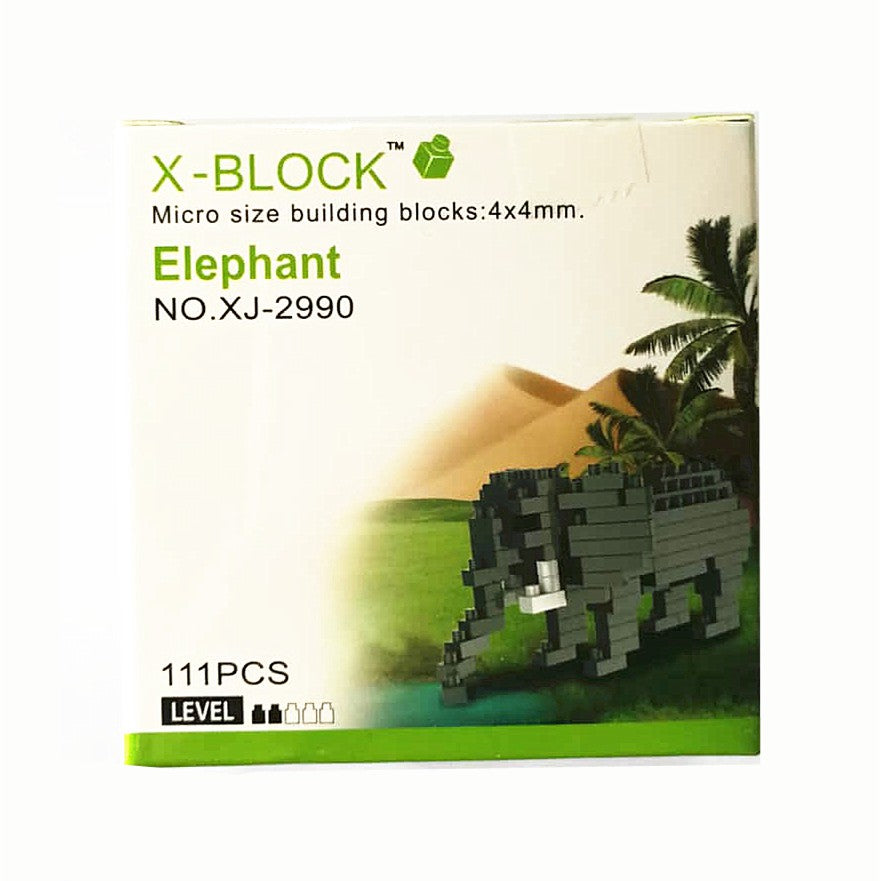 X-BLOCK MICRO SIZE BUILDING BLOCKS ANIMAL SERIES 8 SET