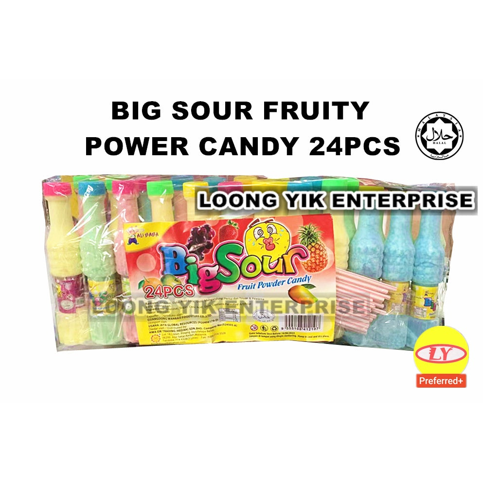 BIG SOUR FRUITY POWER CANDY 24PCS