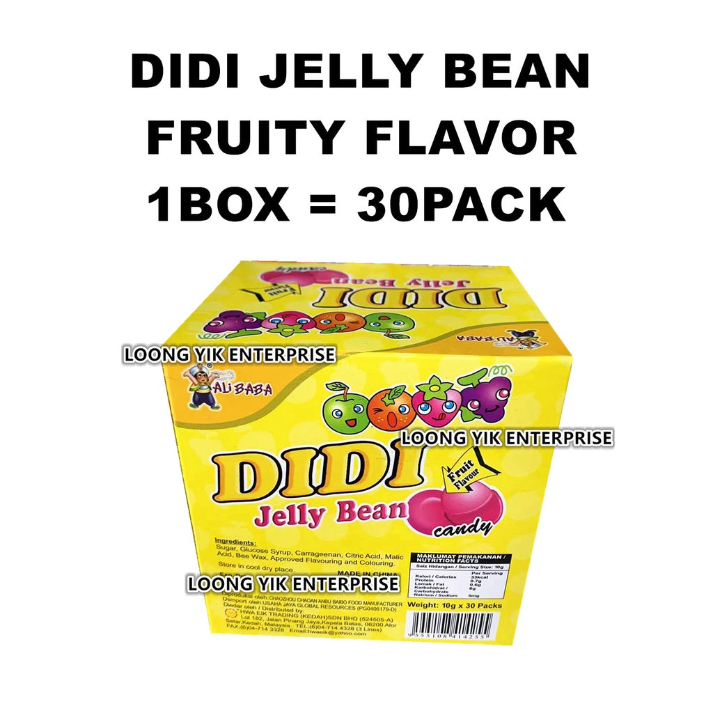 DIDI JELLY BEAN CANDY 30PCS (BEAN BEAN)