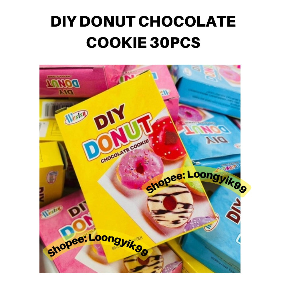 DIY DONUT CHOCOLATE COOKIE 30PCS fun fruity halal