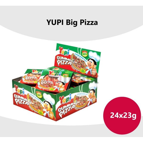 YUPI GUMMY PIZZA 23G X 24PCS