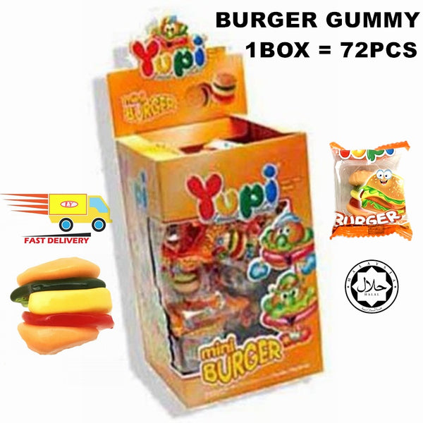 Yupi Gummy Burger 72 Pieces