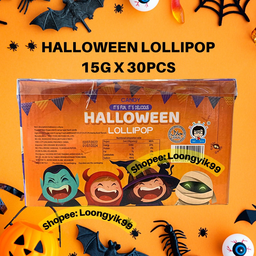 Halloween Lollipop 15g x 30pcs