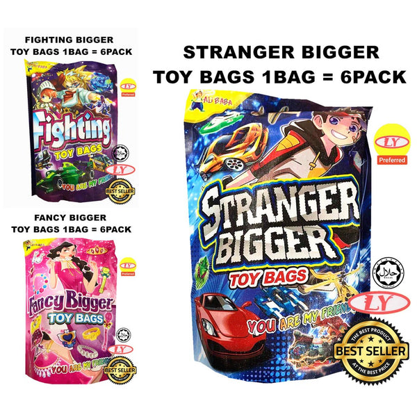 FIGHTING BIGGER TOY BAGS 1BAG = 6PACK ( SURPRISE BAG MAINAN )