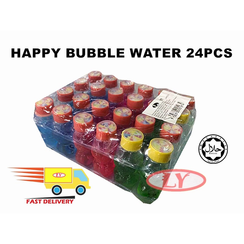 HAPPY BUBBLE WATER 24PCS BLOW / PLAY / KIDS