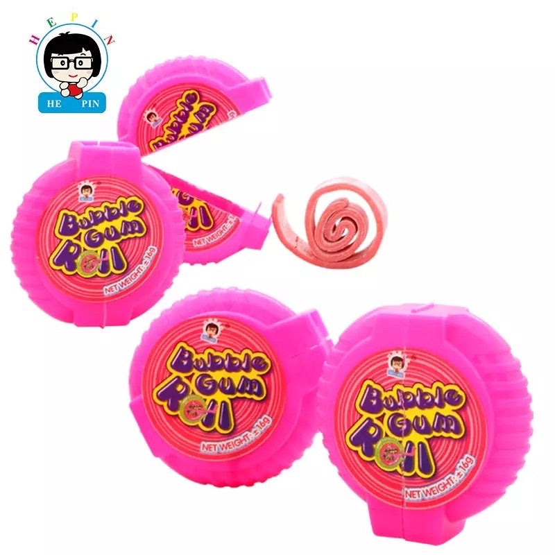 BUBBLE GUM ROLL 18G X 24PCS