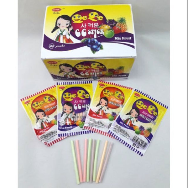 CC STICK MIX FRUIT CANDY 40PACKS