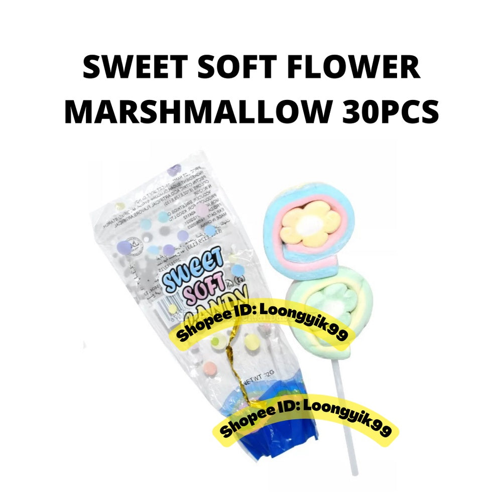 SWEET SOFT MARSHMALLOW FLOWER CIRCLE 30PCS