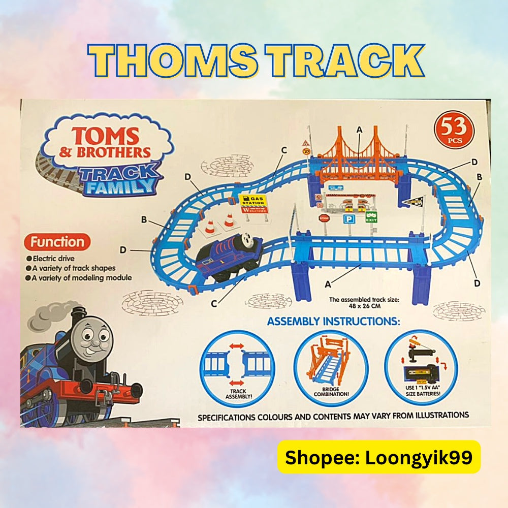 Thomas & Brothers Track Family 53pcs (3Years+) Ready stock