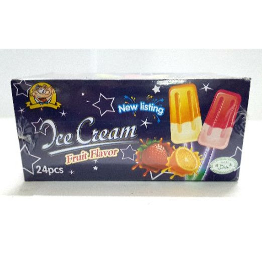 ICE CREAM FRUITY LOLLIPOP 24PCS LIGHT