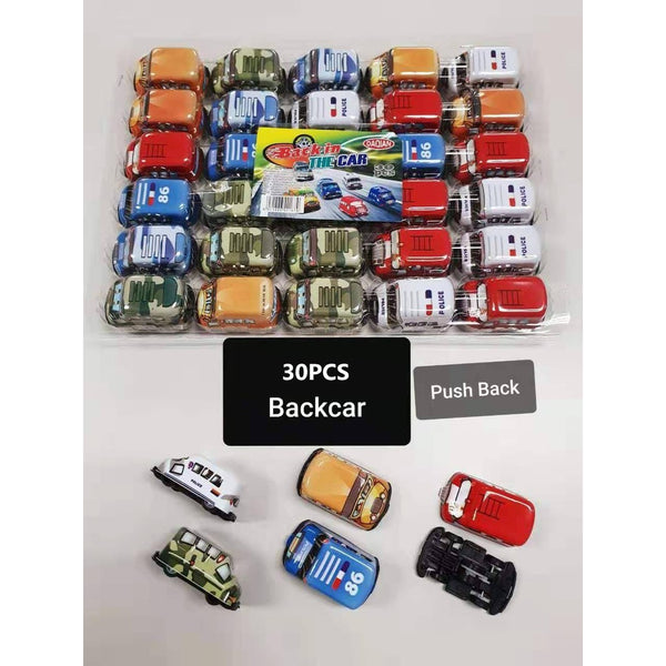 BACK IN THE CAR PUSH BACK TOYS 30PCS