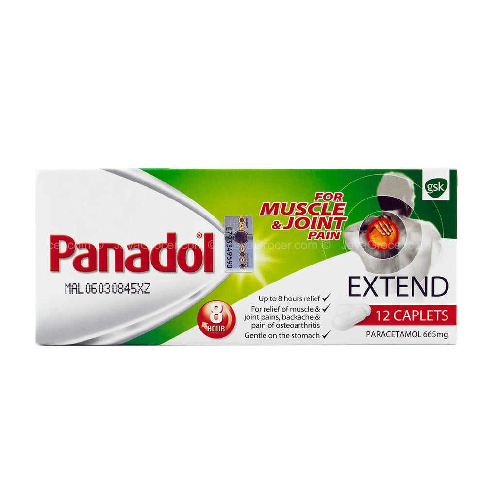 Panadol Extend 12's/48's Sakit Tulang Deman Back Pain and Even Persistent Joint Pain up to 8hour (Ready stock)