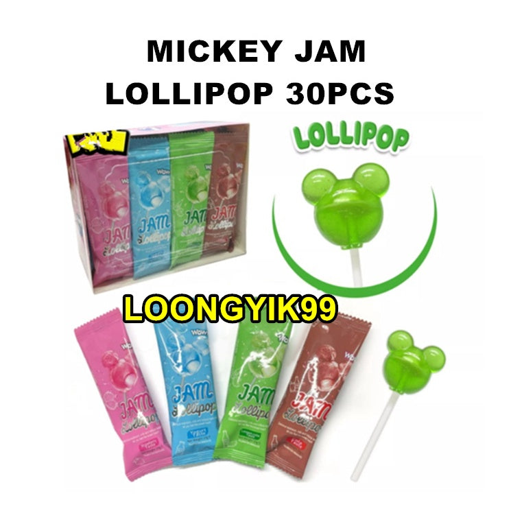 MICKEY JAM LOLLIPOP 30PCS HALAL