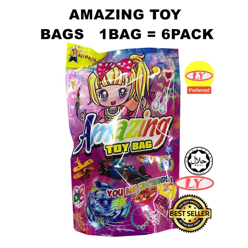 ADVENTURE TOY BAGS 1BAG = 6PACK ( SURPRISE BAG MAINAN )