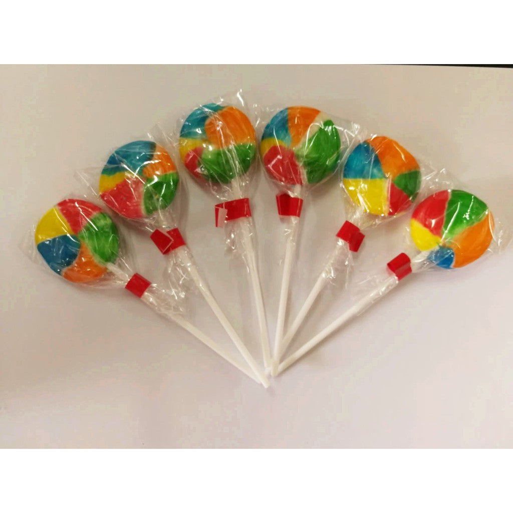 LOLLIPOP WINDMILL STAR SPINNY COLOURFUL 50PCS