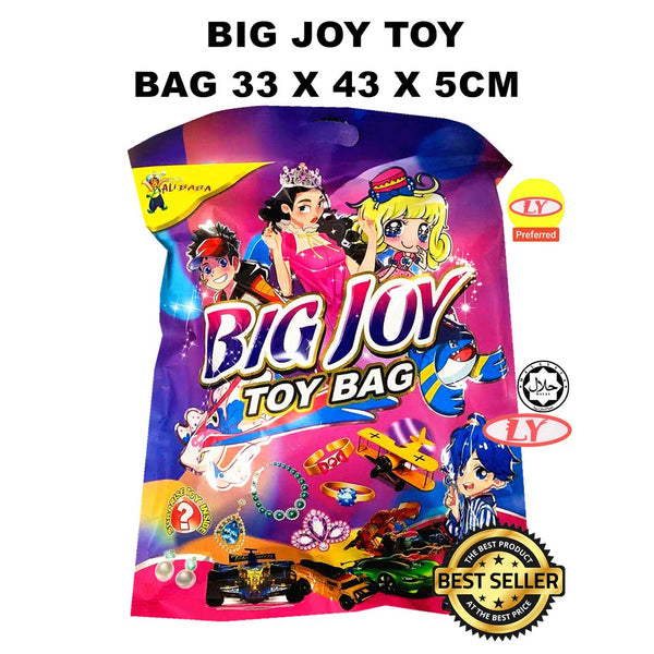 BIG JOY TOY BAG 1PACK ONLY ( SIZE : 33 X 43 X 5CM )