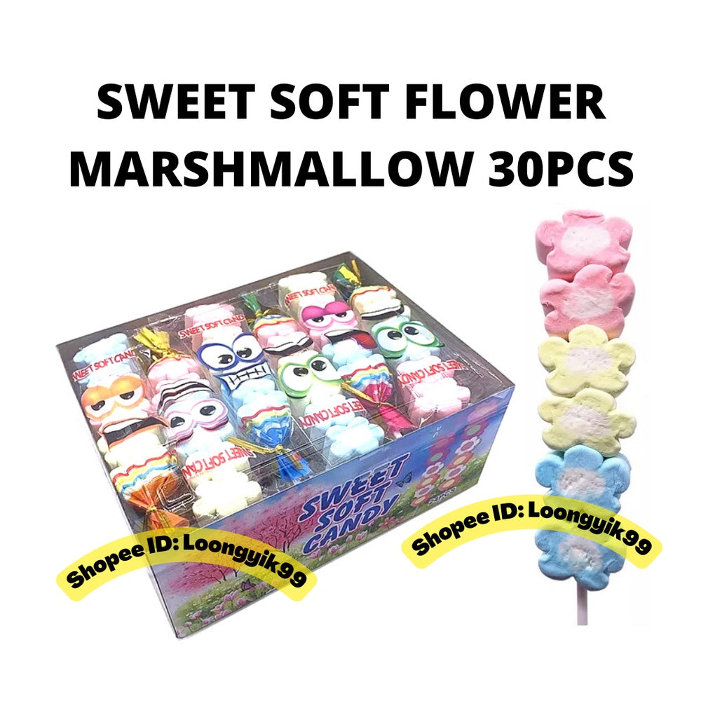 SWEET SOFT FLOWER MARSHMALLOW 30PCS