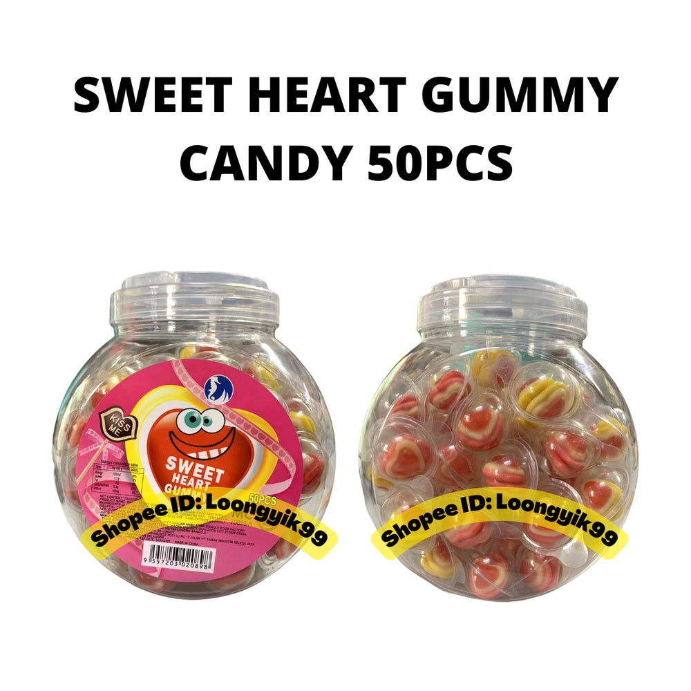 SWEET HEART GUMMY 50PCS