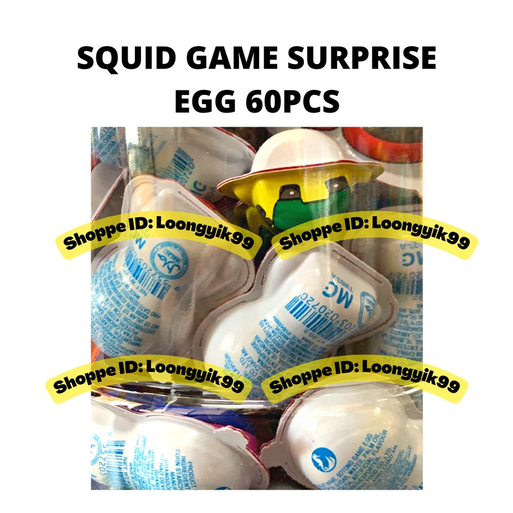 SQUID GAME SURPRISE EGG 60PCS ROBOTS CHOCOLATE CANDY HALAL