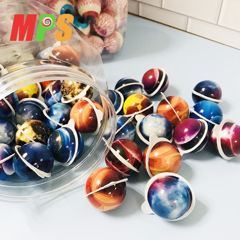 🔥20PCS🔥 SIZE BESAR Halal Mix Planet Gummy Jelly Ball Soft Candy Sour Gula Gula Viral Earth Strawberry Eyeball Squid Game