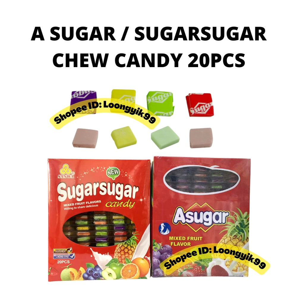 A SUGAR / SUGARSUGAR CHEW CANDY 20PCS