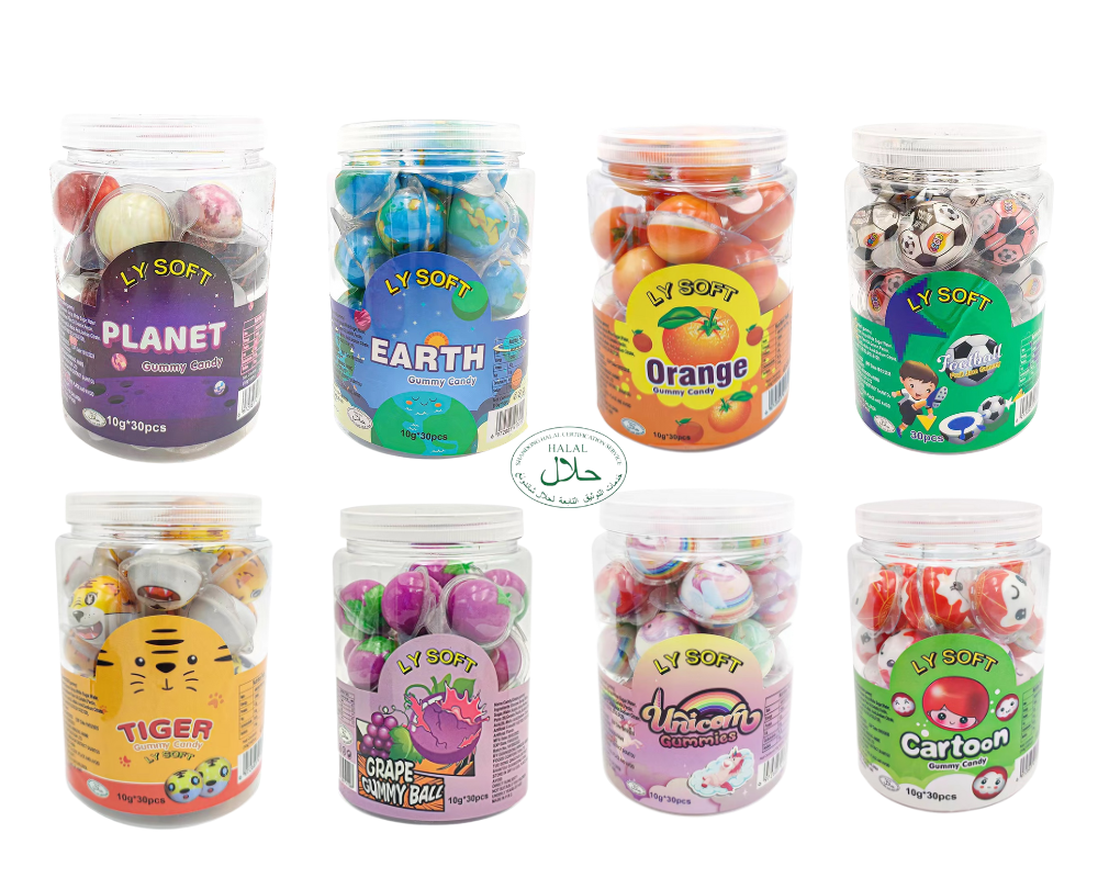 LY Soft Gummy Candy Filled Jam 30pcs