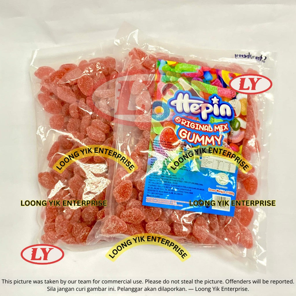 *Halal* 12Jenis 1Kg Hepin Gummy Candy Campuran Perisa Buah Animasi & Rekaan Makanan