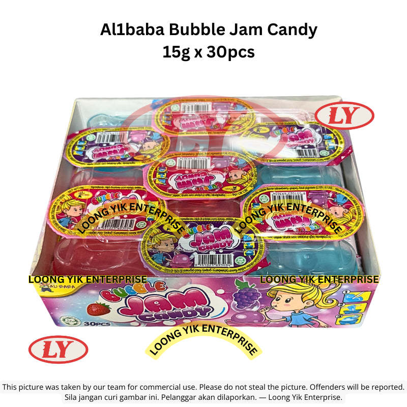 *Halal* Al1baba Bubble Jam Candy 15g x 30pcs