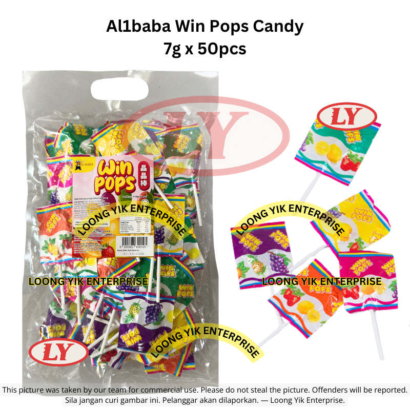 *Halal* Al1baba Win Pops Candy 7g x 50pcs