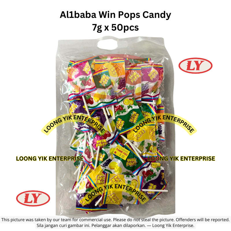 *Halal* Al1baba Win Pops Candy 7g x 50pcs