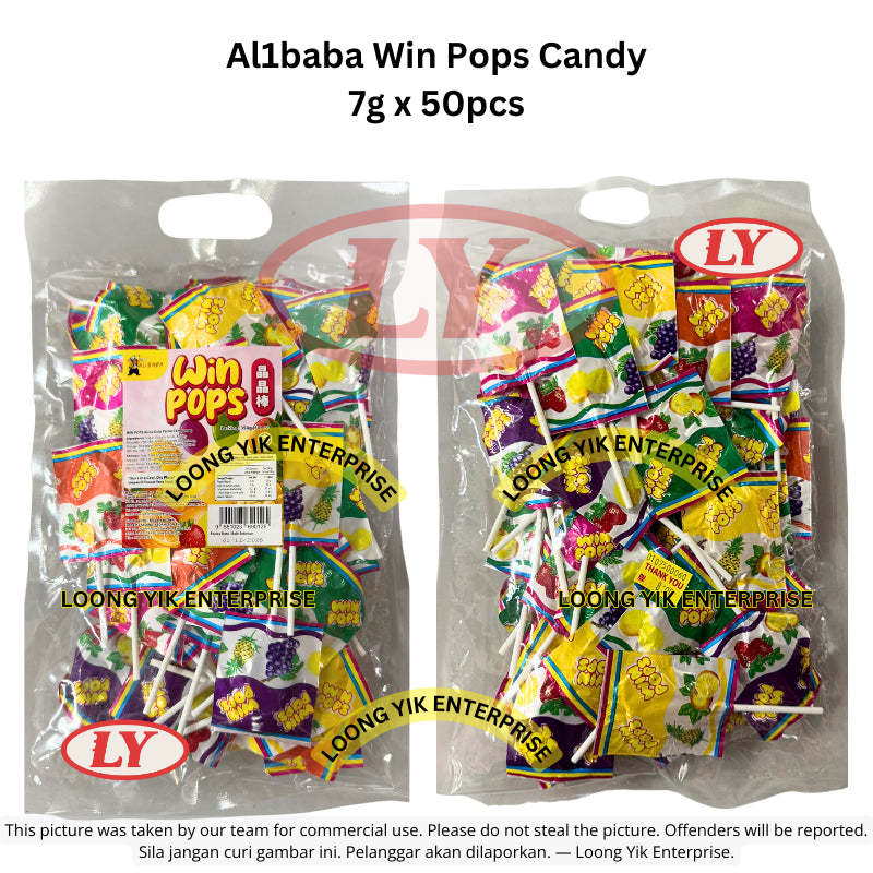 *Halal* Al1baba Win Pops Candy 7g x 50pcs