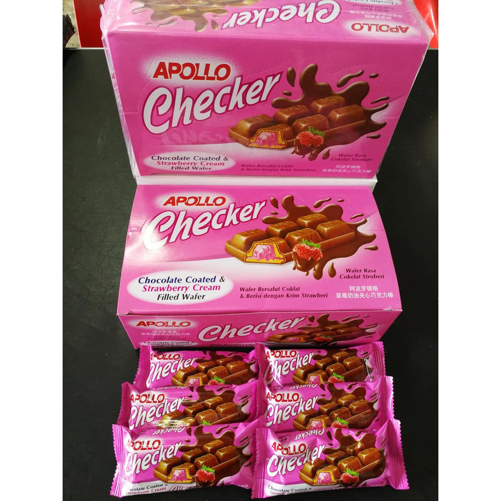 Apollo Checker Strawberry 24pcs x 18g