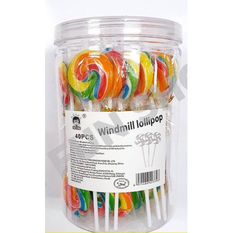 CLASSIC WINDMILL LOLLIPOP 40PCS