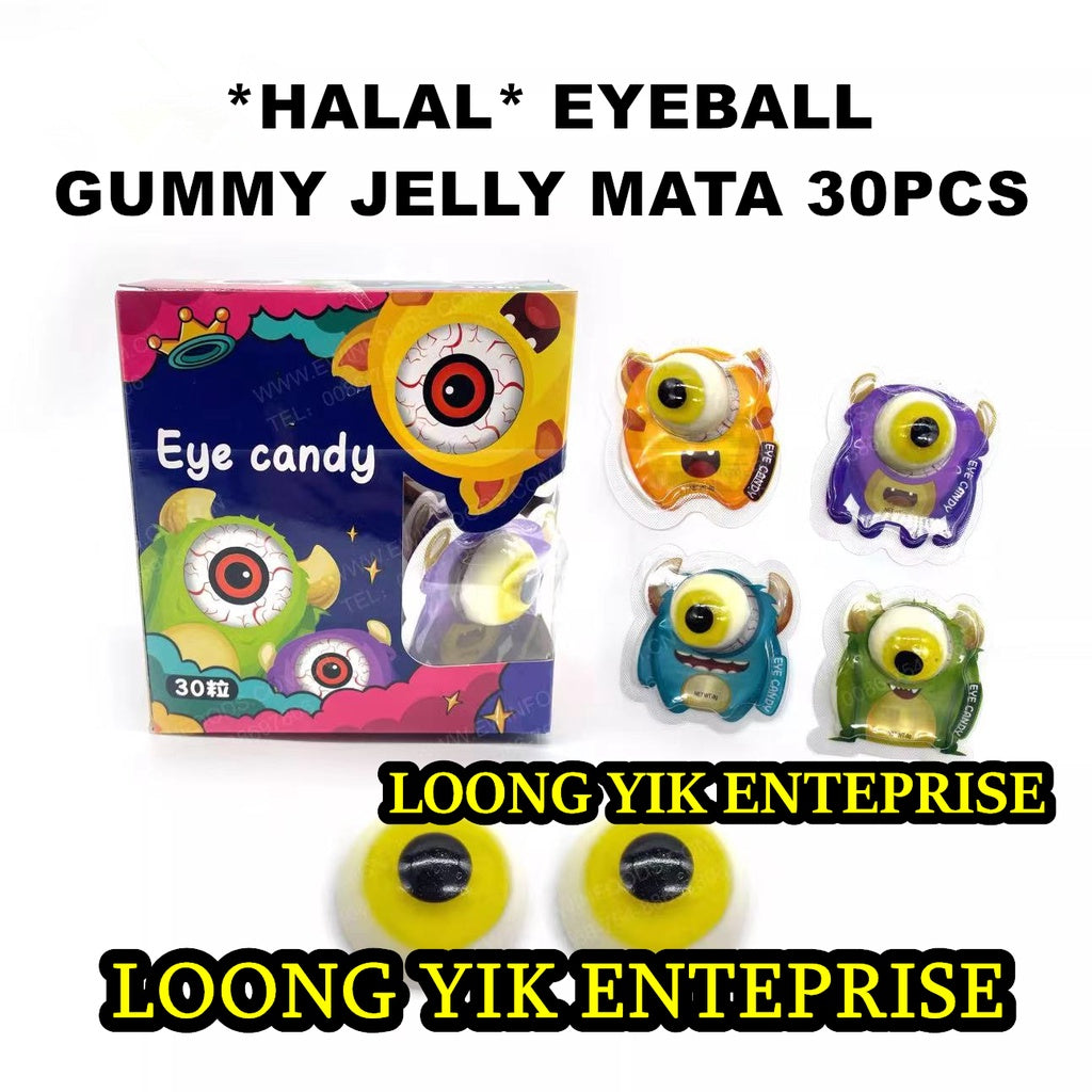 *HALAL* EYEBALL GUMMY JELLY MATA 30PCS