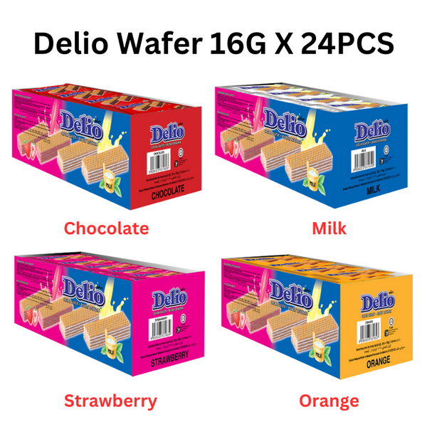 Delio Flavoured Cream Wafer 16G X 24PCS (Box)