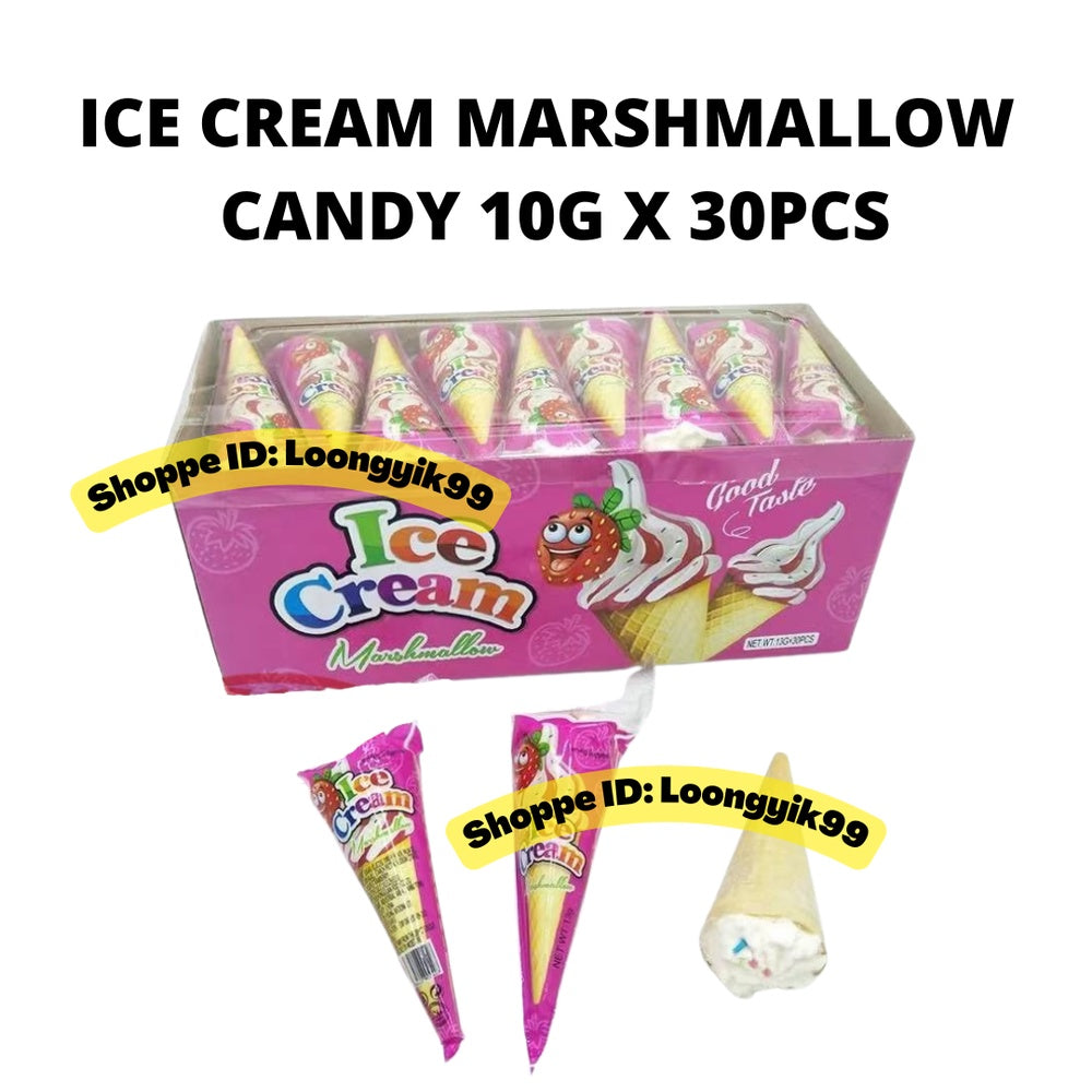 ICE CREAM MARSHMALLOW BISCUIT CANDY 10G X 30PCS HALAL