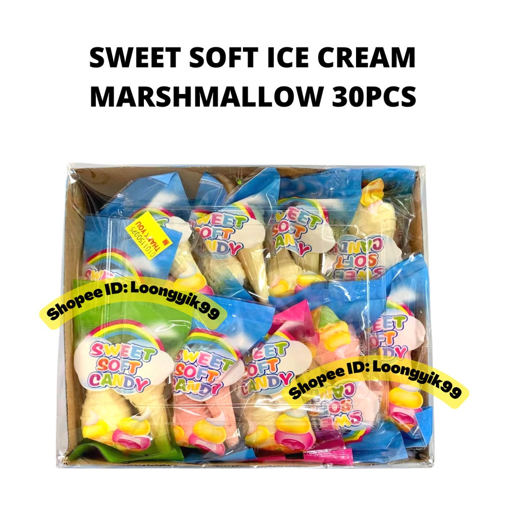 SWEET SOFT ICE CREAM MARSHMALLOW 30PCS HALAL