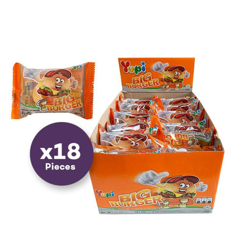 YUPI GUMMY BIG BURGER 18 X 32G READY STOCK