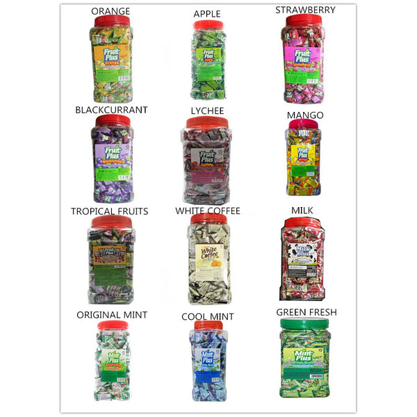 FRUIT PLUS ASSORTED 350PCS 12 FLAVOUR TO CHOOSE