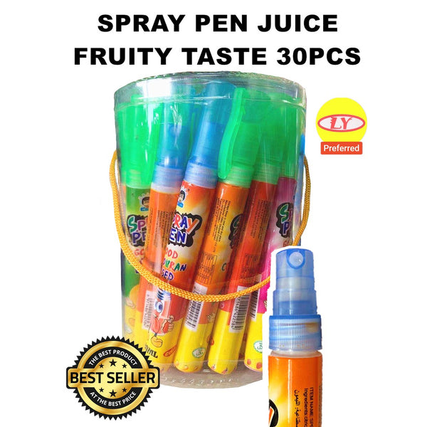 SPRAY PEN JUICE FRUITY TASTE 30PCS  *HALAL