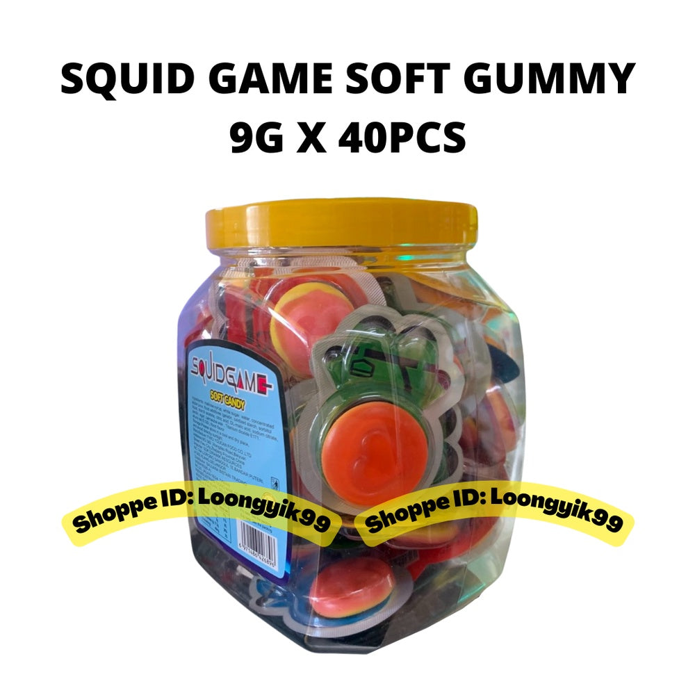 SQUID GAME SOFT CANDY GUMMY 9G X 40PCS HALAL