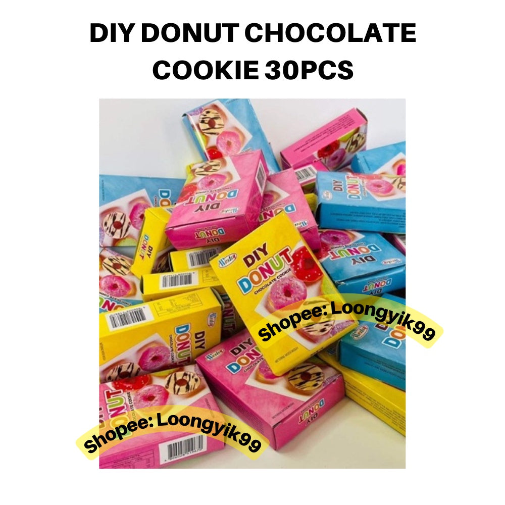 DIY DONUT CHOCOLATE COOKIE 30PCS fun fruity halal