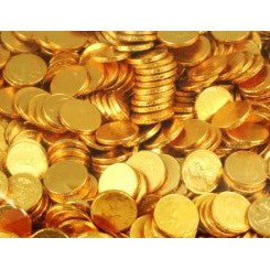 GOLD COIN CHOCOLATE EGG SHAPE COIN 100PCS