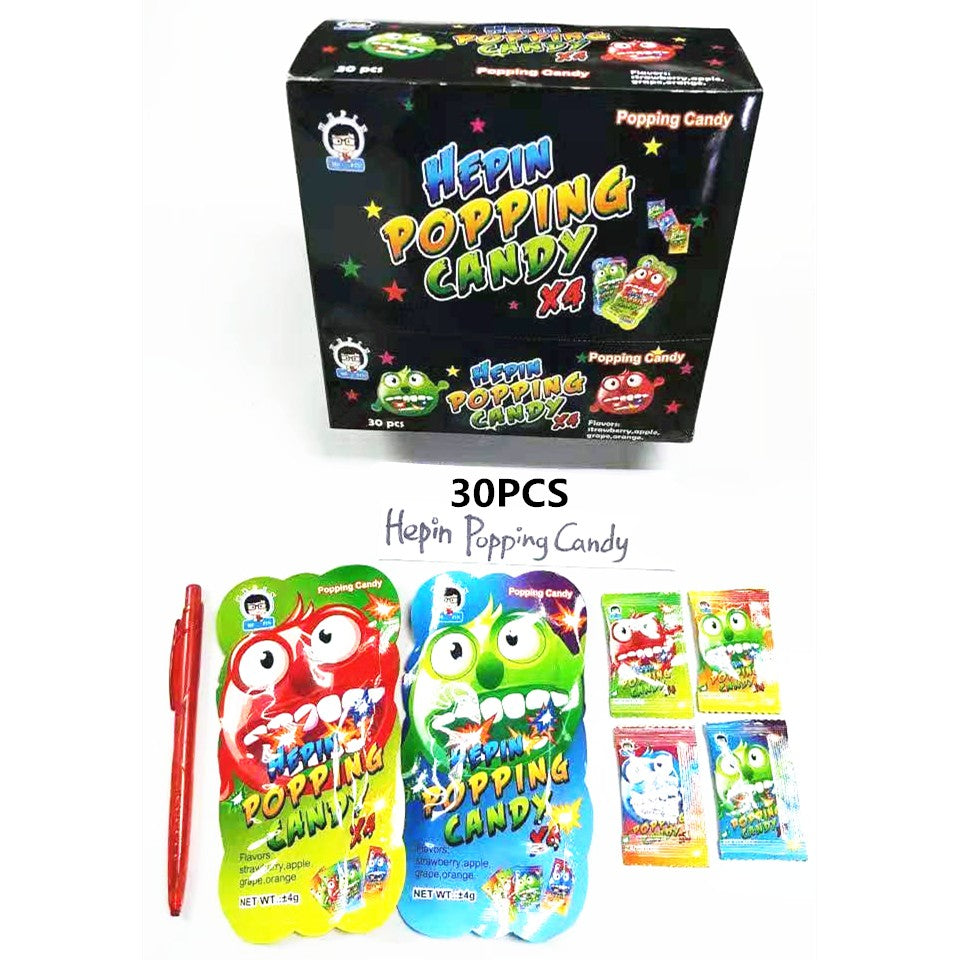 HEPIN POPPING CANDY FRUITY FLAVOUR 30PCS