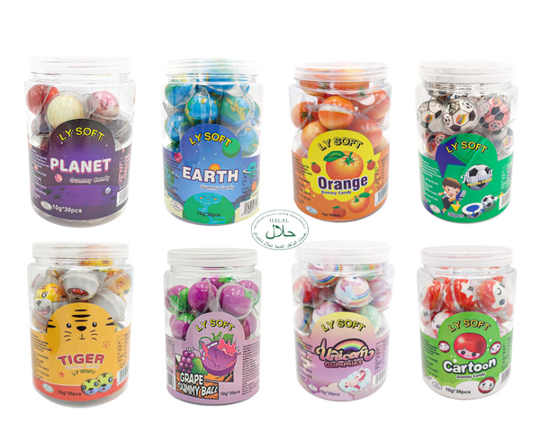 LY Soft Gummy Candy Filled Jam 30pcs