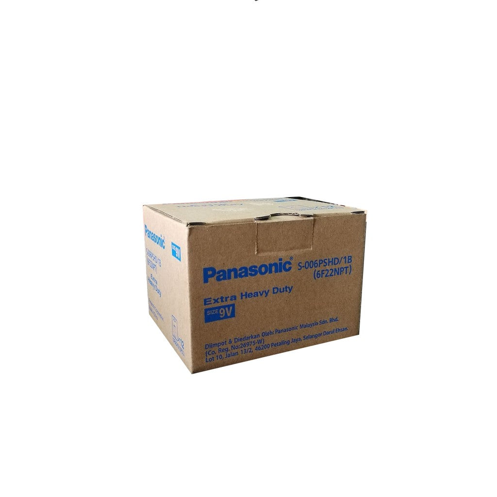 PANASONIC EXTRA HEAVY DUTY 9V 12PACKS(12PCS)