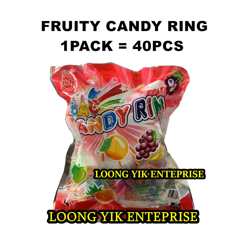 FRUITY CANDY RING 40PCS / ICE CREAM POP 40PCS